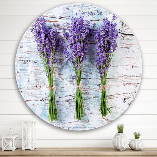 Designart - Fresh Lavender On Wood